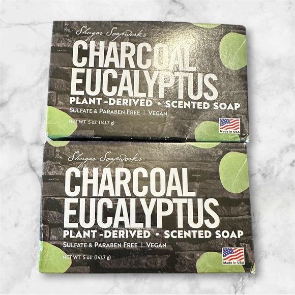 Charcoal Eucalyptus Soap - 5oz -2 bars - Picture 1 of 4